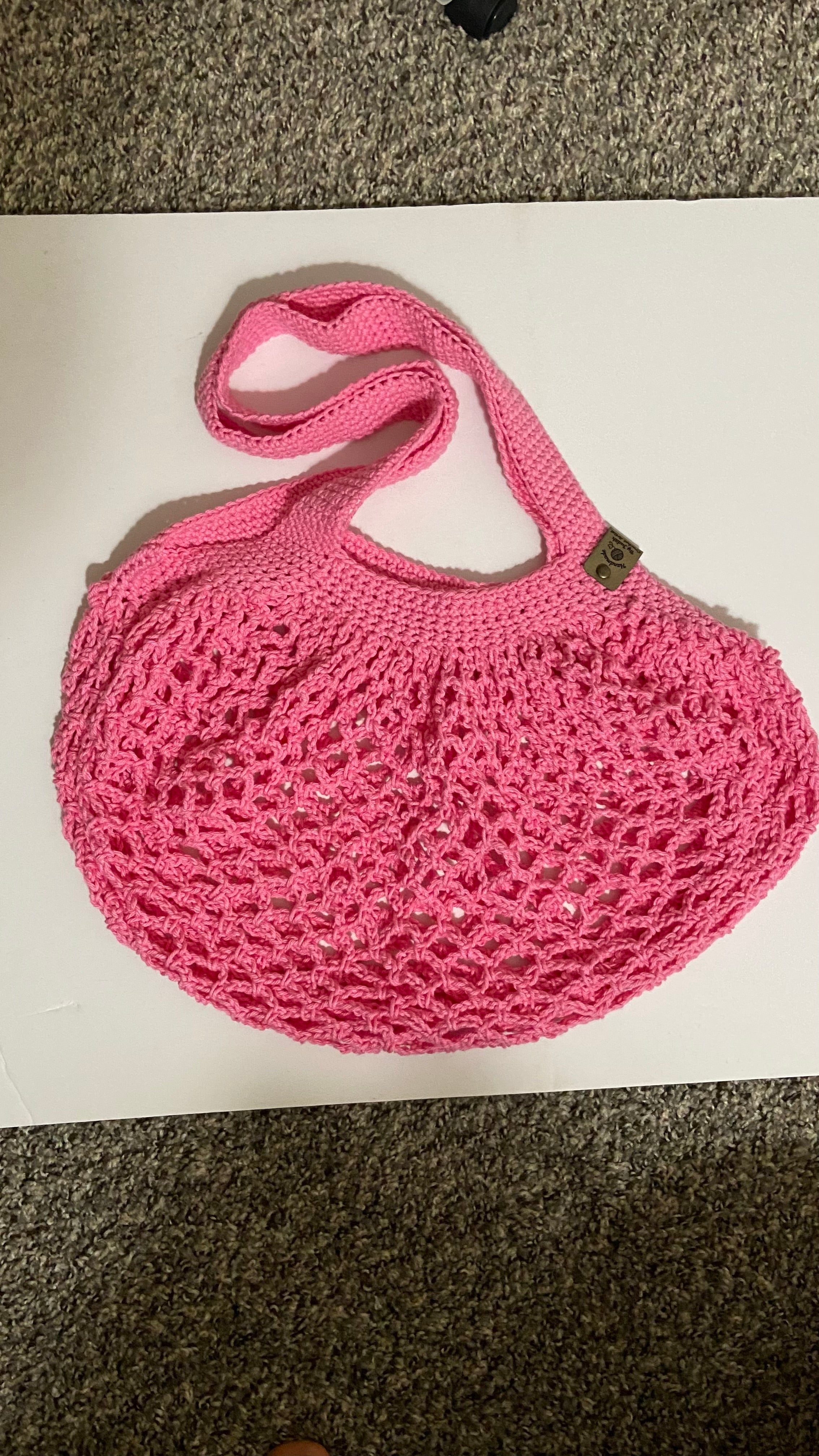 Solid Pink Market Bag